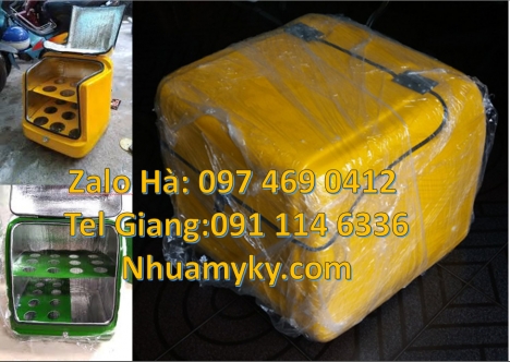 Thùng ship hàng, thùng chở bánh bao, Thùng giao hàng 62x52x62 cm, Thùng ship hàng giữ nhiệt, Thùng v
