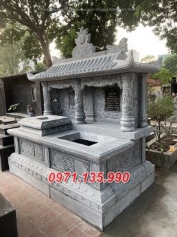 33^ mẫu mộ đá song thân đẹp bán tại hậu giang #