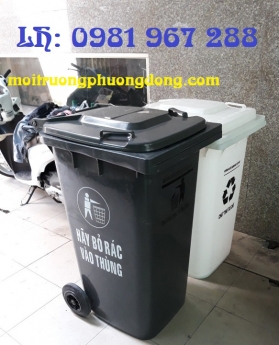 Bán thùng rác 240 lít  đựng chất thải nguy hại
