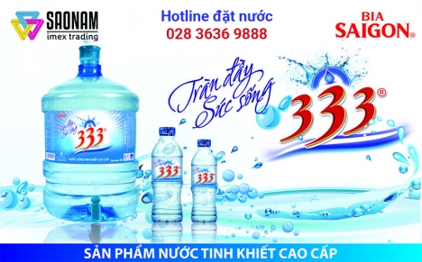 Nước uống đóng chai tinh khiết 333 - 500ml