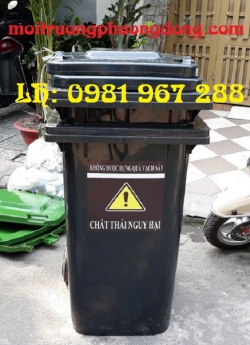 Bán thùng rác 240 lít  đựng chất thải nguy hại