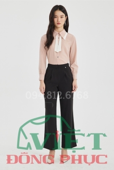 Mẫu đồng phục áo sơ mi nữ bền chắc, chất lượng, hợp thời trang