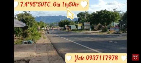 Bán  lô đất thổ cư 7,4m Mặt tiền Quốc lộ 14A, xã Ia Le, Gia Lai. Giá 1ty50tr