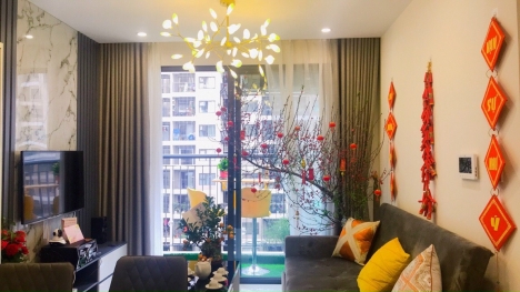 Cần cho thuê căn hộ 1n+ full đồ giá 7tr tại chung cư Vinhome Ocean Park