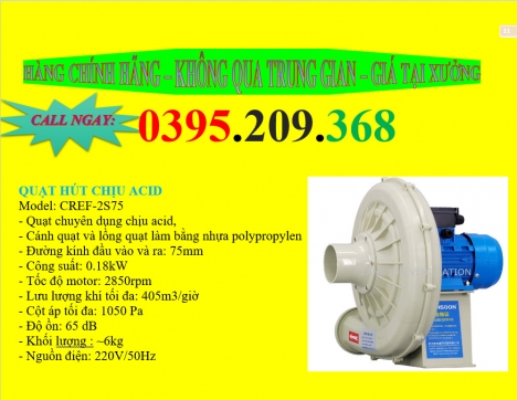quạt hút acid giá rẻ chất lượng tốt