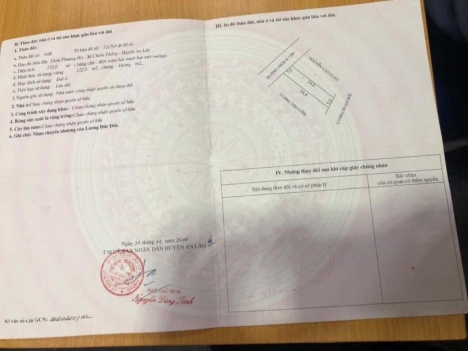 bán đất chính chủ ,phương hạ chiến thắng an lão hải phòng