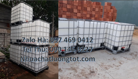 Tank ibc nhựa 1000l, thùng ibc 1000L, bồn nhựa vuông dung tích lớn, thùng nhựa ibc 1000l, Tank nhựa