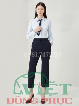 Mẫu đồng phục áo sơ mi nữ bền chắc, chất lượng, hợp thời trang