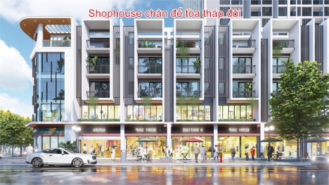 Bán Shophouse chân đế tòa tháp đôi biểu tượng mới của Bắc Giang