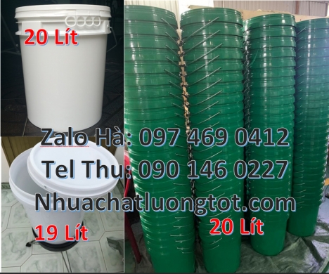 Vỏ thùng đựng sơn 22 lít, Bán Xô sơn 5l quai sắt, xô nhựa 1 lít, xô nhựa 18 lít nắp chiết ro