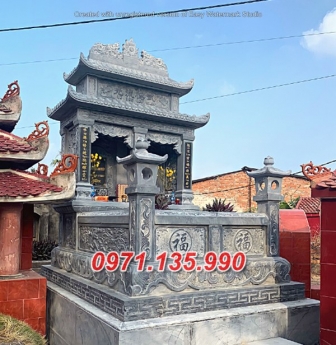 33^ mẫu mộ đá song thân đẹp bán tại hậu giang #