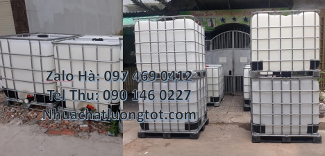 Tank ibc nhựa 1000l, thùng ibc 1000L, bồn nhựa vuông dung tích lớn, thùng nhựa ibc 1000l, Tank nhựa