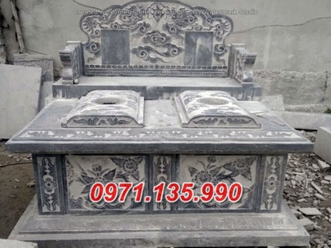 33^ mẫu mộ đá song thân đẹp bán tại hậu giang #