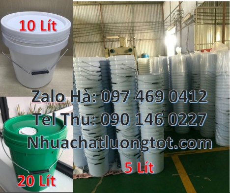 Vỏ thùng đựng sơn 22 lít, Bán Xô sơn 5l quai sắt, xô nhựa 1 lít, xô nhựa 18 lít nắp chiết ro