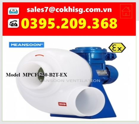 quạt dùng cho tủ hút khí độc acid