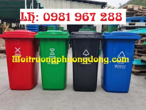 Bán thùng rác 240 lít  đựng chất thải nguy hại