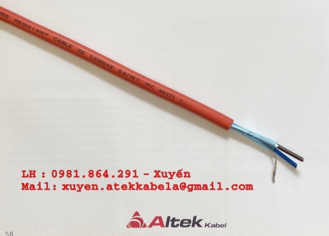 Cáp chống cháy 2x1.5 lõi đồng chống nhiễu