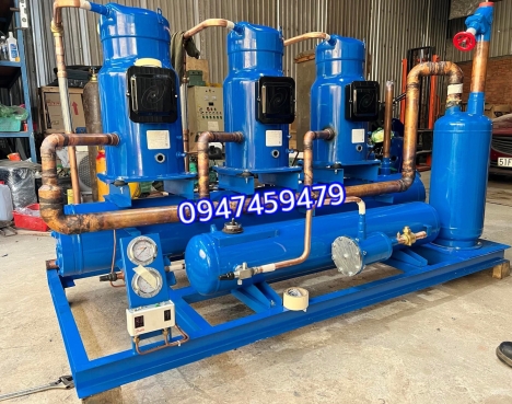 Bàn giao cụm máy nén Danfoss 15hp SM185 cho khách hàng