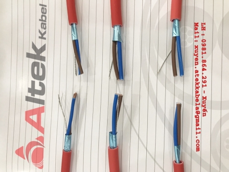 Cáp chống cháy 2x1.5 lõi đồng chống nhiễu