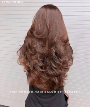 Uốn layer, đắm chìm mọi ánh mắt nhìn về nàng. - Tiệp Nguyễn Academy.