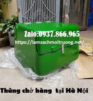 Thùng giao hàng ăn nhanh, thùng ship hàng, thung cho hang, thùng nhựa sau xe máy, giá thùng chở hàng