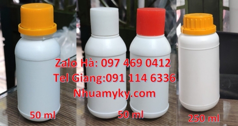 Chai 250ml đựng hóa chất, chai 250ml đựng phân bón, chai nhựa nắp vặn, Chai nhựa đựng thuốc thú y, c