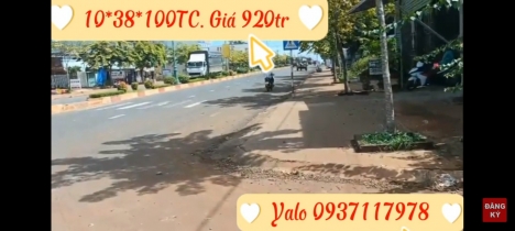 Lô đất 10m thổ cư góc 2 Mặt tiền Ngay ngã tư. TT huyện Chư pưh, Gia Lai. Chỉ 920tr