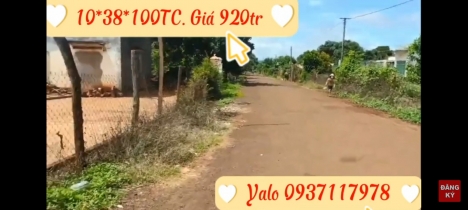Lô đất 10m thổ cư góc 2 Mặt tiền Ngay ngã tư. TT huyện Chư pưh, Gia Lai. Chỉ 920tr