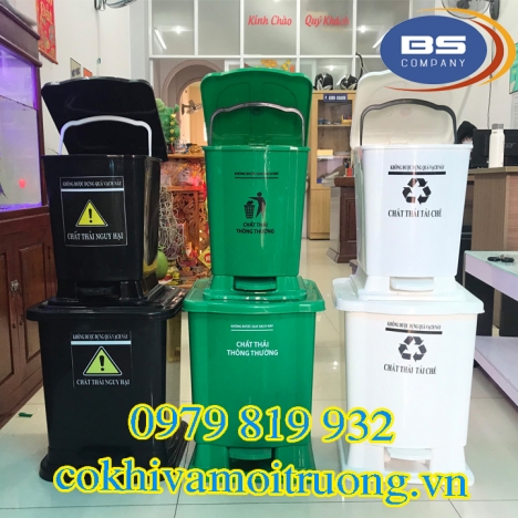 Thùng Rác Y Tế 25L Đạp Chân