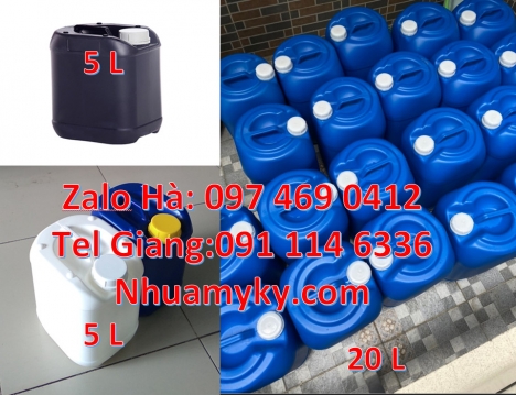 can hdpe giá rẻ, Can 4 lít có vòi ấn, Can 2 lít tròn đựng xăng dầu, can nhựa, can nhựa rẻ, Can 1l ch