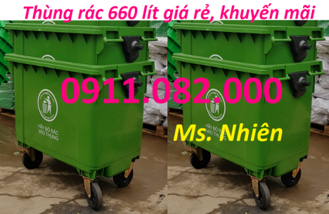 Nơi sản xuất và cung cấp thùng rác giá rẻ- thùng rác 120l 240l 660l- lh 0911082000