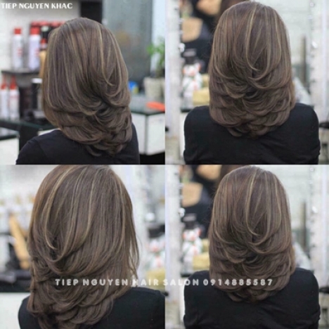 Uốn layer phong cách nhẹ nhàng u mê ánh mắt. - Tiệp Nguyễn Academy.