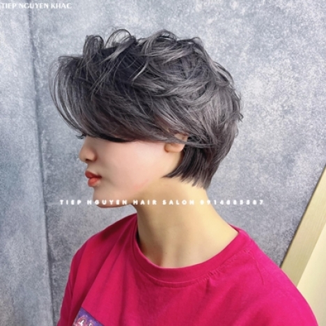 Tóc bob ngắn uốn layer nhẹ. Uốn layer ngang vai - Tiệp Nguyễn Hair Salon