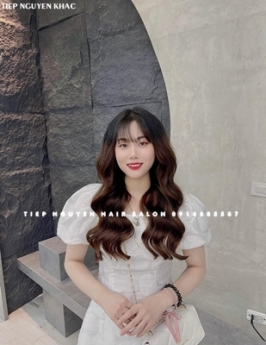 Uốn layer. Style nhẹ nhàng không quá nổi trội - Tiệp Nguyễn Hair Salon