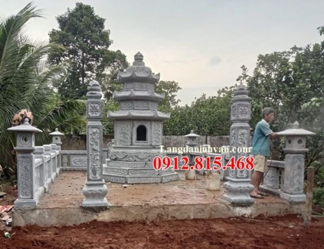 Tổng hợp những mẫu mộ tháp đá khối đẹp nhất hiện nay – Tháp đá khối