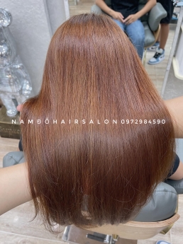 Nhuộm Đỏ Ánh Tím Đẹp Giá Rẻ Hoài Đức - Nam Đỗ Hair Salon