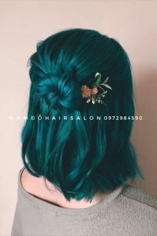 Nhuộm Xanh Ngọc Ánh Green Đẹp Giá Rẻ Hoài Đức - Nam Đỗ Hair Salon