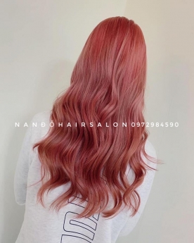 Nhuộm Hồng Trà Sữa Đẹp Giá Rẻ Hoài Đức - Nam Đỗ Hair Salon