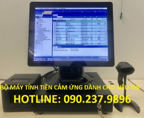 MÁY TÍNH TIỀN CẢM ỨNG TRỌN GÓI CHO SHOP / SIÊU THỊ