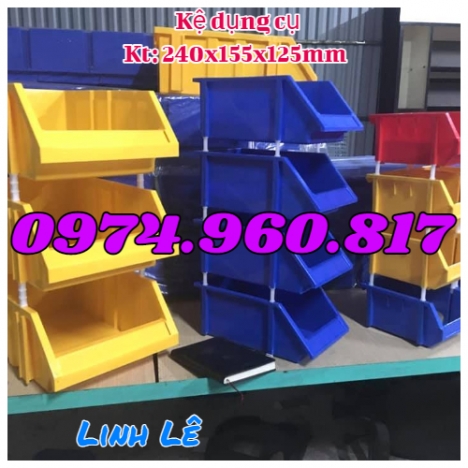 Khay link kiện A6, kệ dụng cụ, kệ đựng ốc vít, thùng nhựa đặc A6