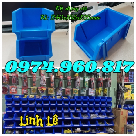 Khay link kiện A6, kệ dụng cụ, kệ đựng ốc vít, thùng nhựa đặc A6