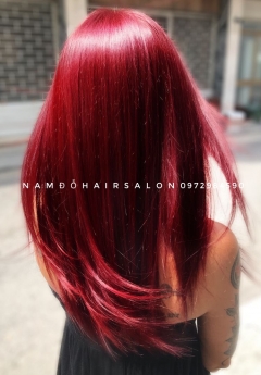 Nhuộm Đỏ Hồng Đẹp Giá Rẻ Hoài Đức - Nam Đỗ Hair Salon