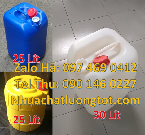 can 10l dẹp đựng axit, Can 25l đựng phân bón, can nhựa giá rẻ hcm, can dẹp 30 đựng nông dược, can 30