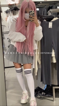 Nhuộm Màu Hồng Phấn Đẹp Giá Rẻ Hoài Đức - Nam Đỗ Hair Salon