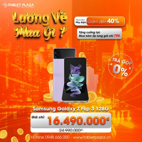 Samsung Galaxy Z Flip giảm giá sốc tại Tablet Plaza