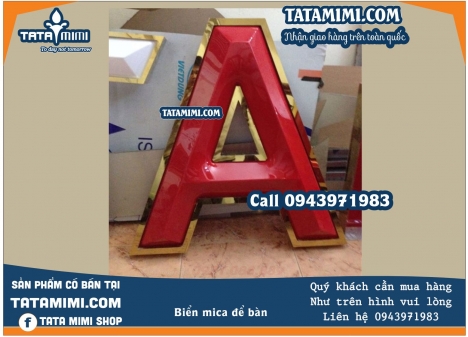 Chữ nổi mica- Nhận cắt chữ Mica theo yêu cầu