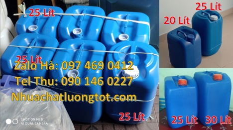 can 10l dẹp đựng axit, Can 25l đựng phân bón, can nhựa giá rẻ hcm, can dẹp 30 đựng nông dược, can 30
