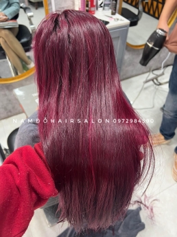 Nhuộm Màu Tím Đỏ Đẹp Giá Rẻ Hoài Đức - Nam Đỗ Hair Salon