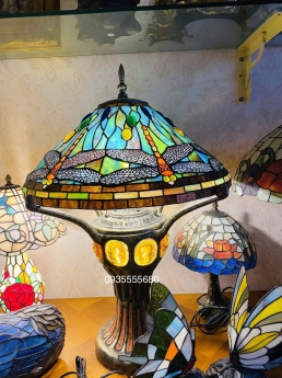 Đèn hai thân tiffany nón chuồn