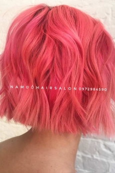 Nhuộm Hồng Cánh Sen Đẹp Giá Rẻ Hoài Đức - Nam Đỗ Hair Salon